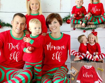 matching christmas pajamas etsy christmas pajamas matching