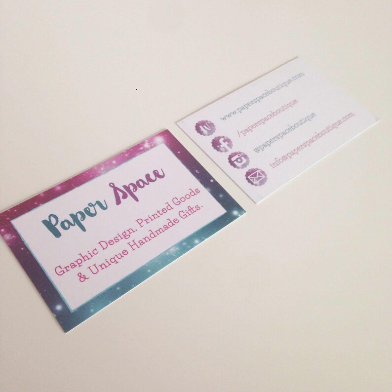 vista print double sided business cards