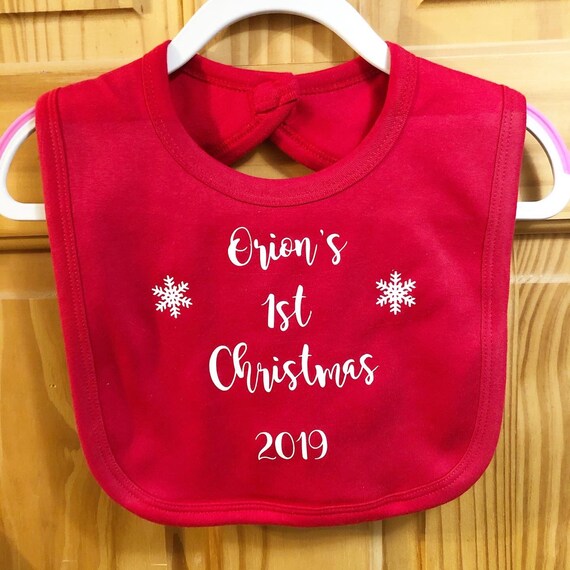 first christmas bib