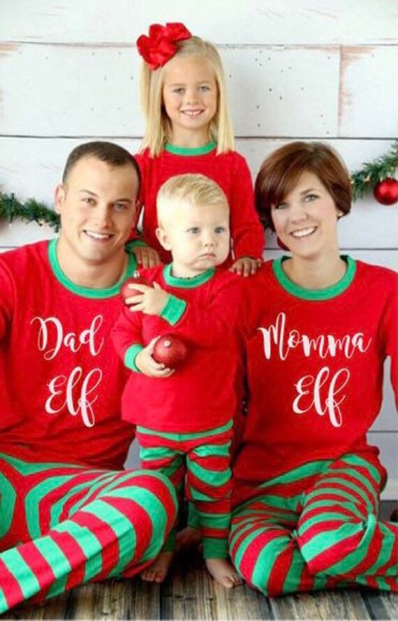 baby and mum matching christmas pjs