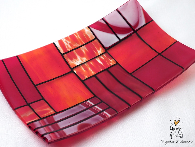 GamesOfColors Fused Glass Plate