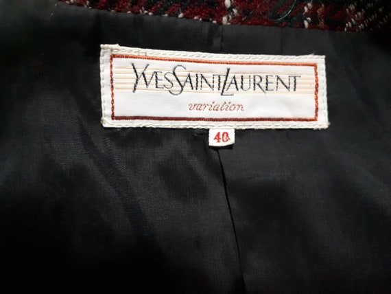 Yves Saint Laurent original  jacket  vintage  80 s - image 8