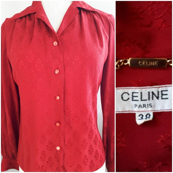 Vintage 80s Céline Silk Blouse.