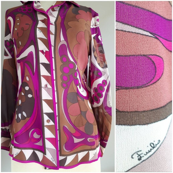 Vintage 80s Céline Silk Blouse.