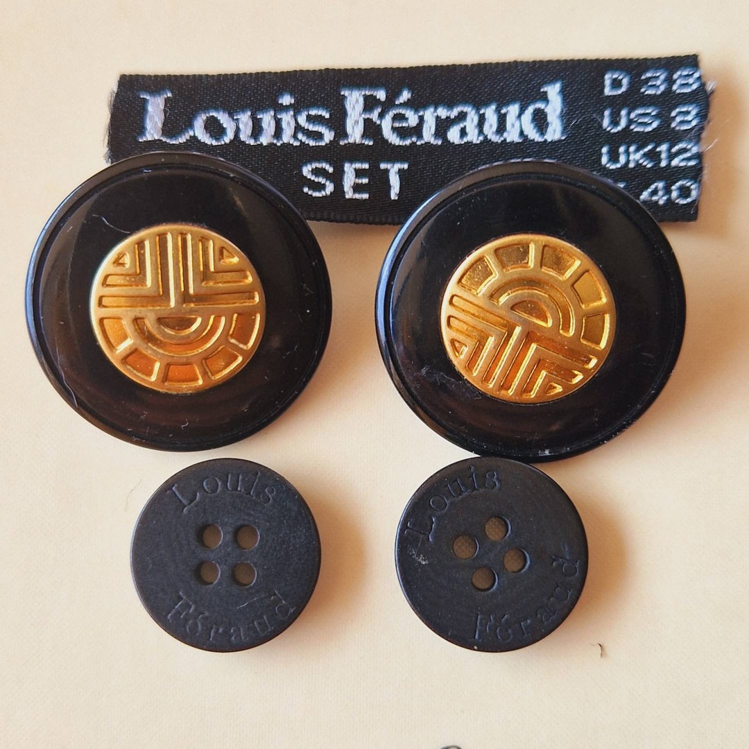 SET of 4vintage LOUIS FERAUD Buttons 1980 Sold Together - Etsy