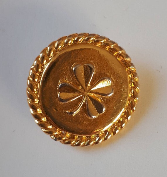 Authentic Chanel Button Clover Sold Individually Vintage 80 