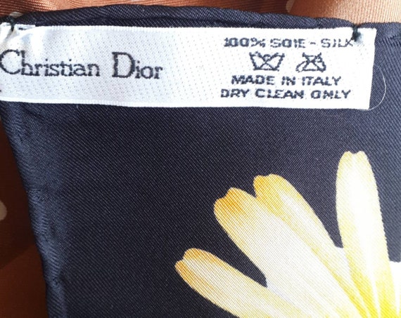 CHRISTIAN DIOR Silk Scarf vintage - image 7