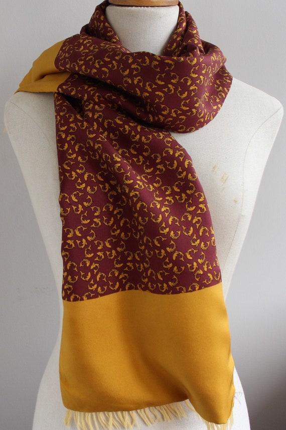 Long scarf Hermès silk and wool