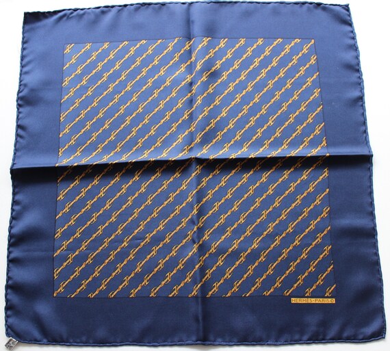 Pouch Hermès equestrian pattern