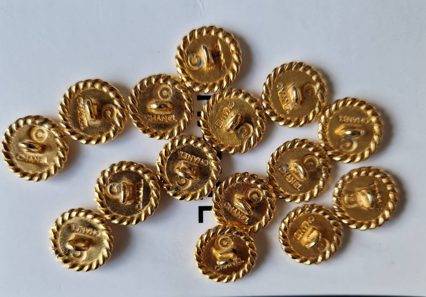 Authentic Chanel Button Clover Sold Individually Vintage 80 