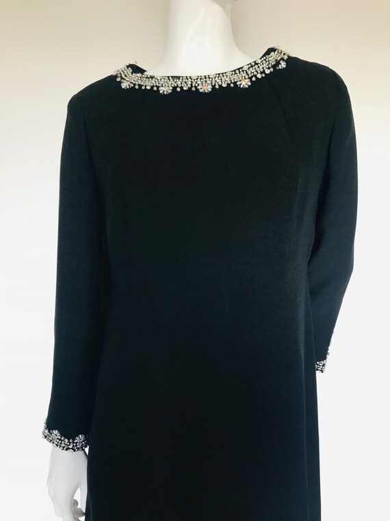 1960s dynasty beaded evening dress Uk size 14 Gem
