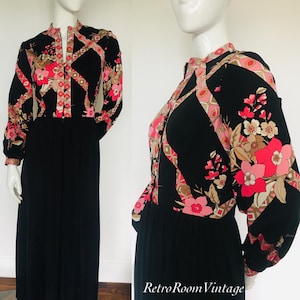 Beautiful pop art 1960s 1970s print dress Uk size 8