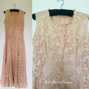 1930s 1940s lace dress gown dress Uk size 10