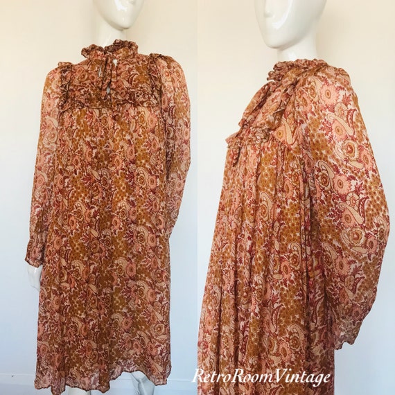 Incredible Rare Ritu Kumar Indian silk  dress uk … - image 1