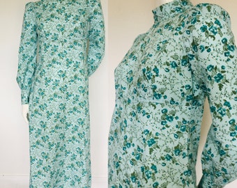 Cottagecore 1960s 1970s cotton dress Uk size 8 10