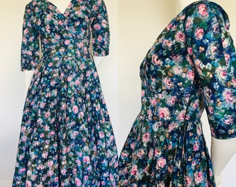 Wonderful cotton 1950s dress Uk size 10