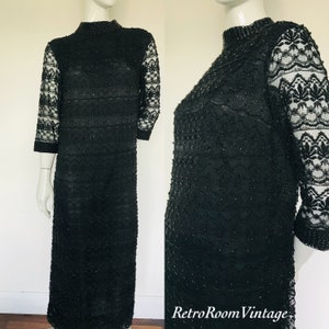 1960s beaded evening dress Uk size 12