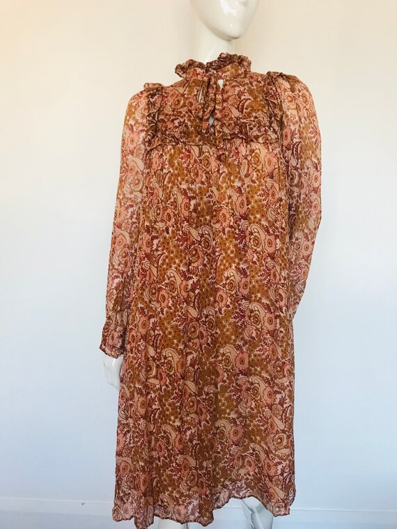 Incredible Rare Ritu Kumar Indian silk  dress uk … - image 3