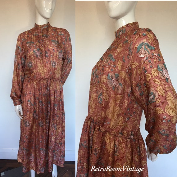 Incredible Rare Ritu Kumar Indian silk  dress uk s