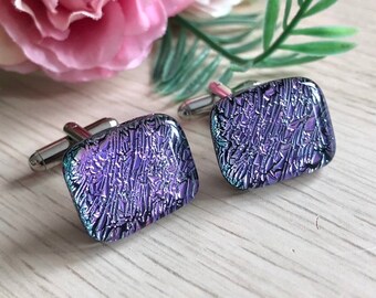 Digabi Purple Glazing Round Cufflinks with Gift Box Digabi Purple Glazing Round Cufflinks with Gift Box
