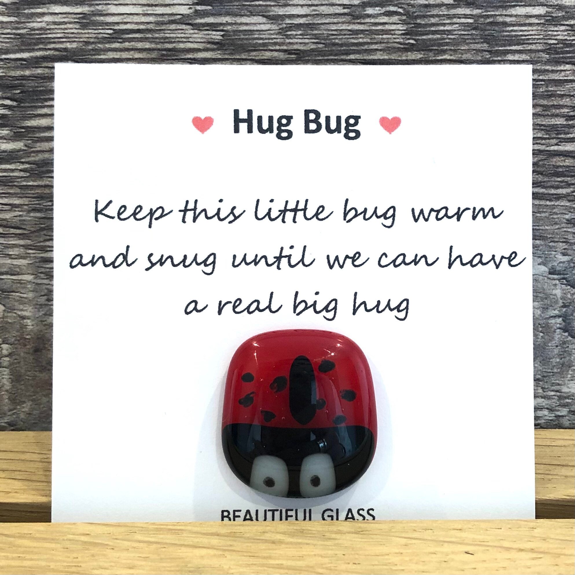 Love Bug Pocket Bug Hug Thinking of You Gift Virtual Etsy UK