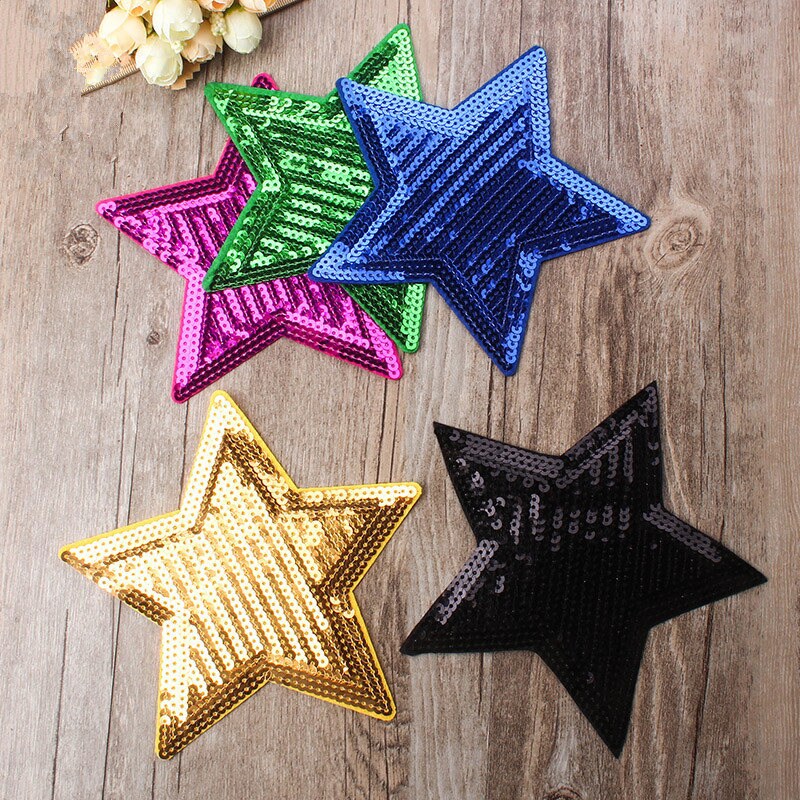 2 pcs Sequin Star Patches Iron On Star Patches Patch Iron On Etsy