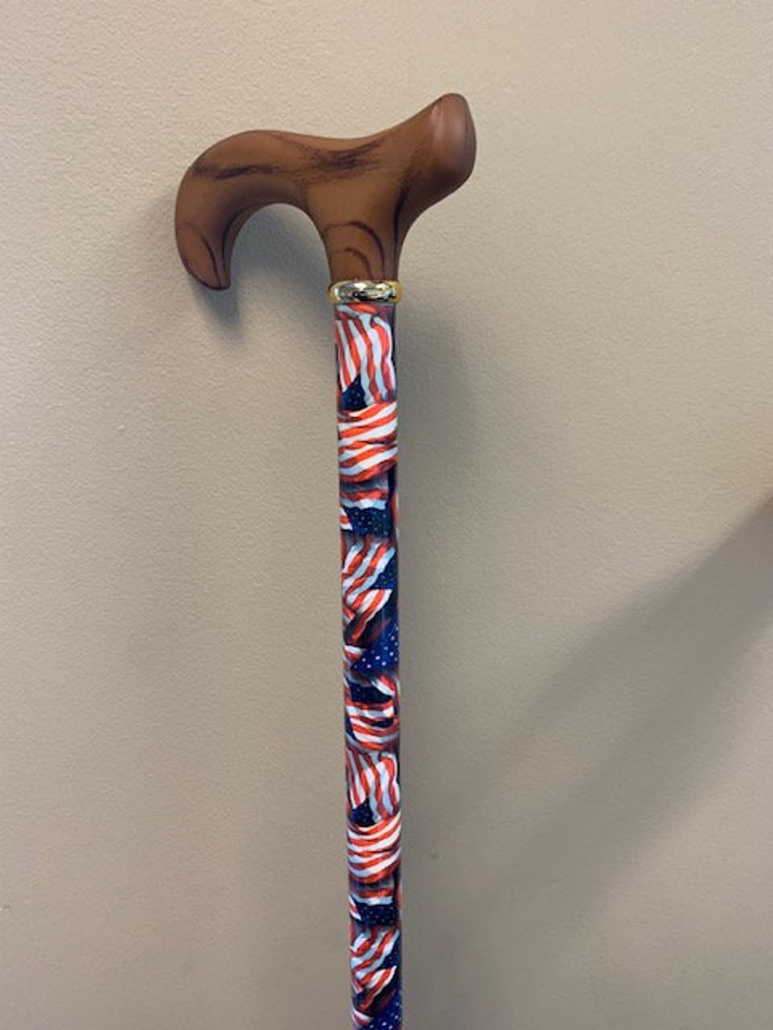 USA Flag Walking Cane Cane and Walking Sticks Walking Cane Etsy