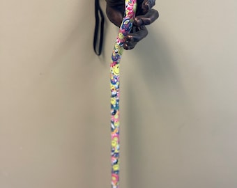 Offset peace love smile Cane