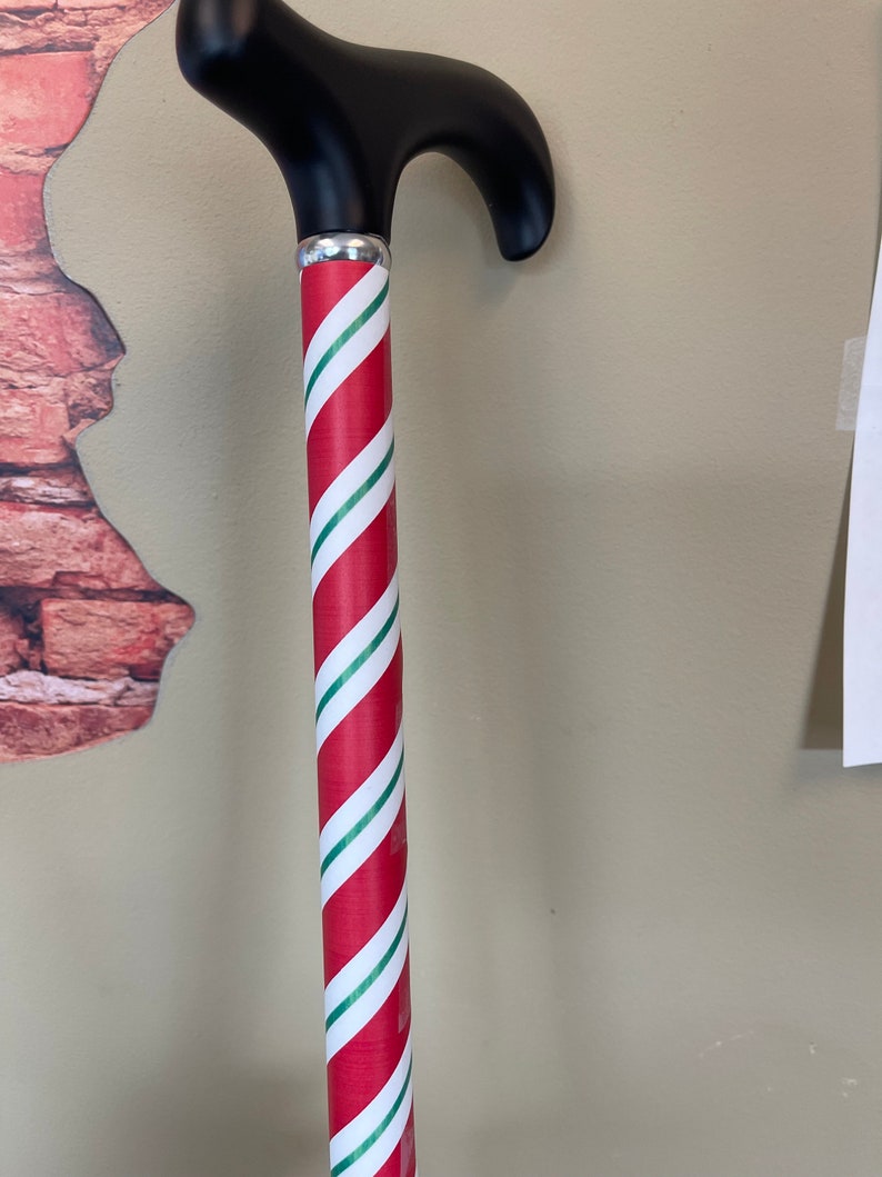 Candy Cane Walking Cane Custom Canes Canes Unique Canes Etsy