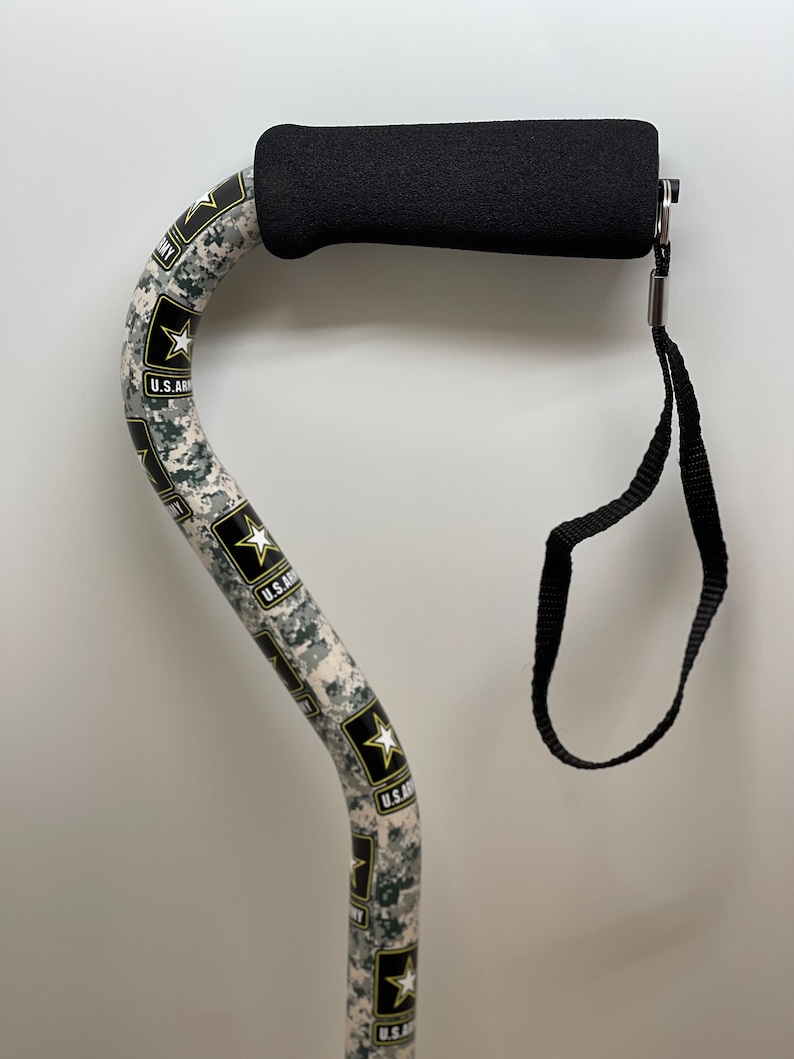 US ARMY Offset Walking Cane: Officially Licensed Camo Design - Etsy
