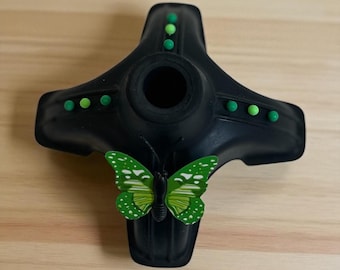 4 prong(5/8") green butterfly stand up by itself rubber tip, includes shipping