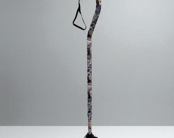 Offset Cats Walking Cane: Adjustable Aluminum, Custom Cat Tip