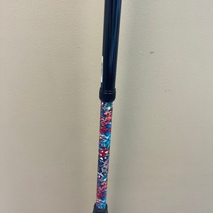 Black Bariatric Offset Walking Cane with custom bottom design, cane, bariatric, bariatric cane, custom cane, canes, bariatric canes