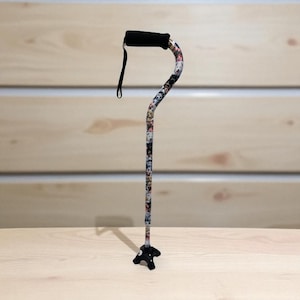 Offset Dogs Cane with custom dog 4 prong rubber tip, dog cane, canes with dogs, dogs, puppies, dogs cane