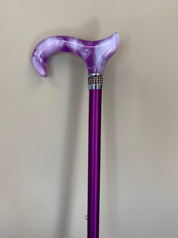 Purple Pearl Diamond Cane elegant cane walking cane for Etsy