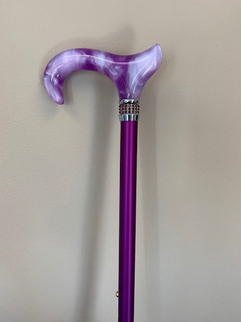 Purple Pearl Diamond Cane elegant cane walking cane for Etsy