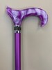 Purple Pearl Diamond with Black Rhinestones Cane, elegant cane, walking cane for women, walking cane, Black rhinestone cane, cane 