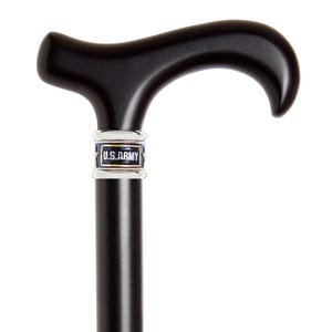 ARMY Black Maple Wood Cane, walking cane, cane and walking sticks, custom walking cane, custom cane, Official licensee, Go Army Beat Navy
