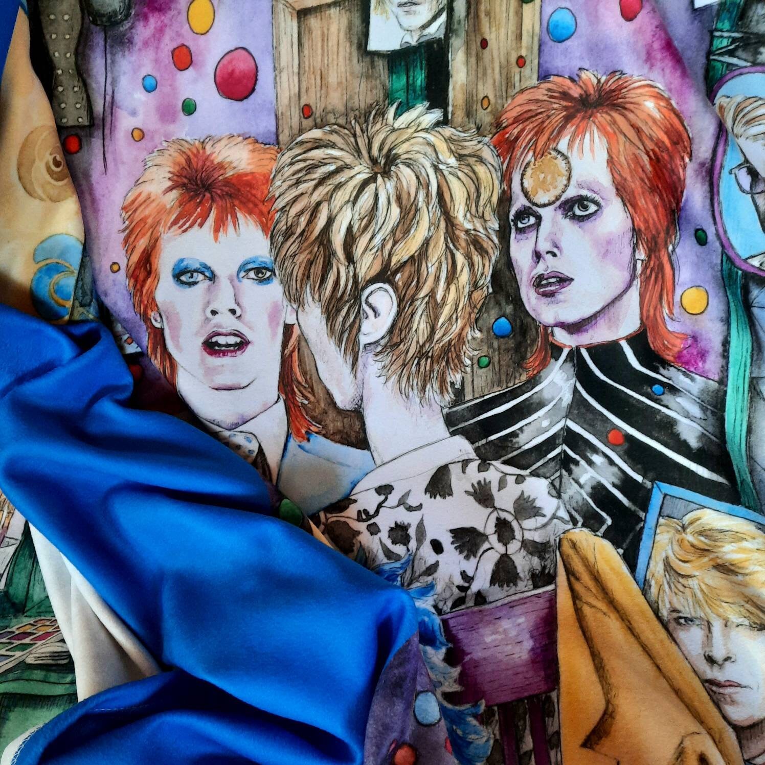 David Bowie Logo Throw Blanket - 36x58 Inches, Ultra Soft Silky Touch Microfiber, Officially Licensed Bowie 75 Gift