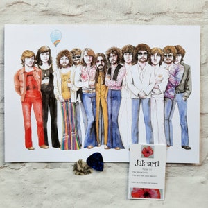 ELO Electric Light Orchestra Jeff Lynne party original art print image 9