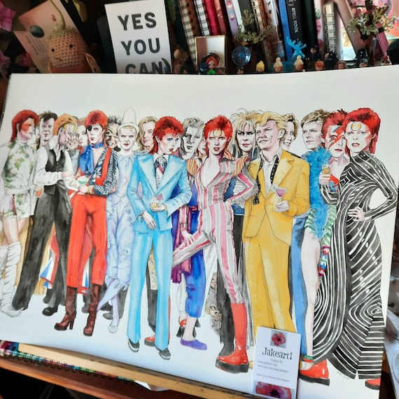 David Bowie Outfits - Illustration price