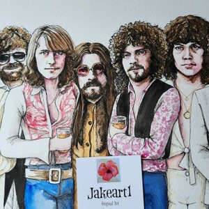 ELO Electric Light Orchestra Jeff Lynne party original art print image 4