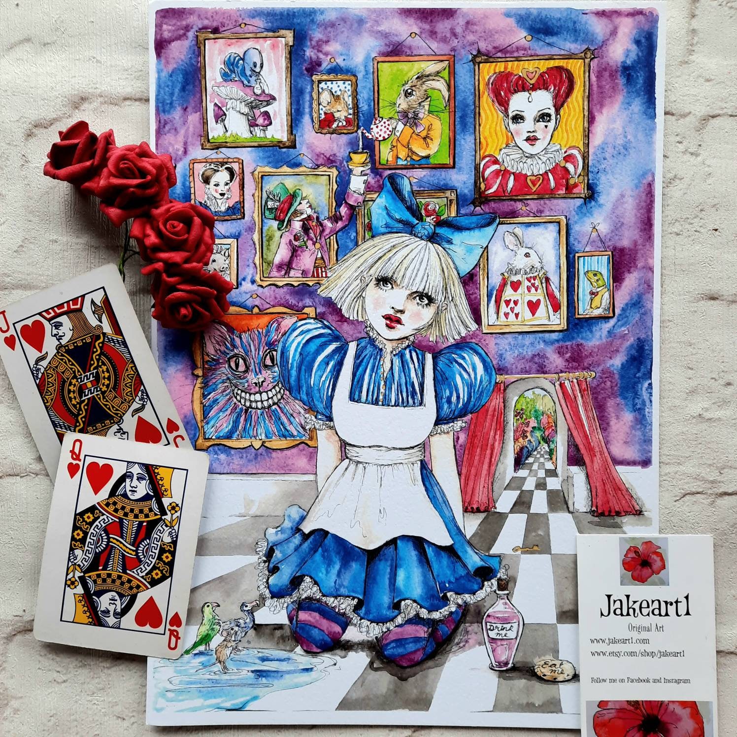 Original Alice In Wonderland Art