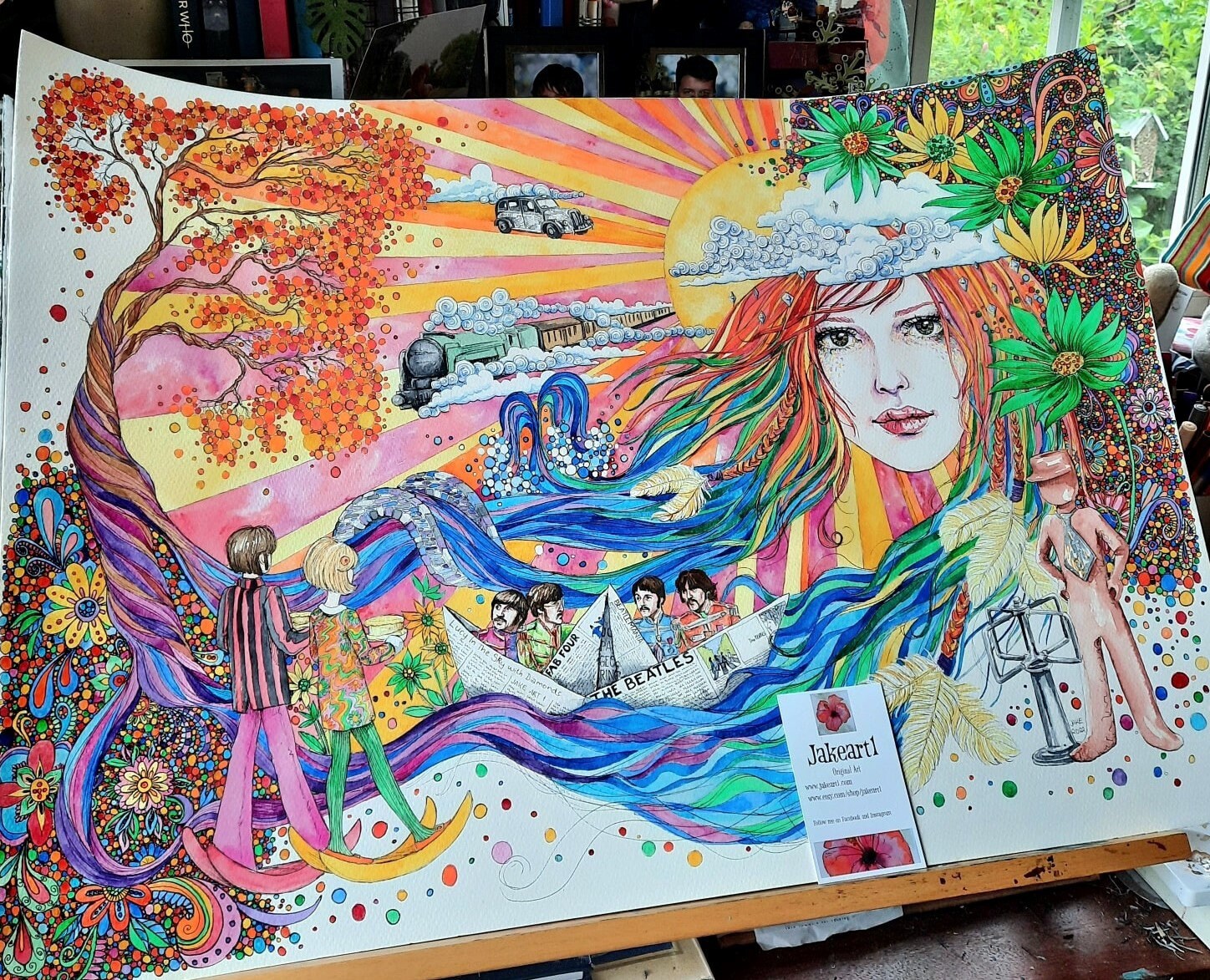 Illustration Psychedelic Mental Art - 5D Diamond Painting