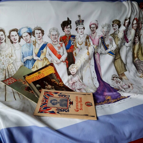 Queen Elizabeth Blanket Etsy