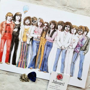 ELO Electric Light Orchestra Jeff Lynne party original art print image 10