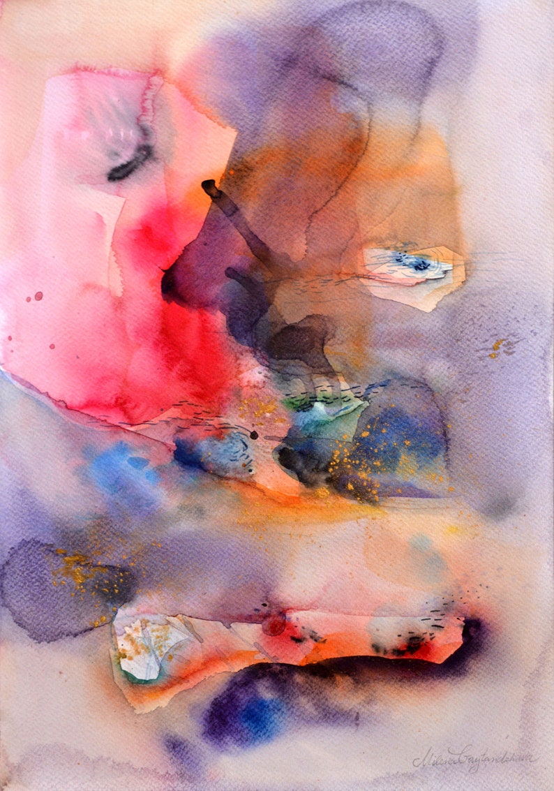 Digital Abstract Art Print Various Sizes 30x40 Cm/11.8x15.7 Etsy