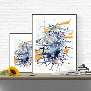 Abstract Digital Art Print on Paper, sizes: 12x16/30x40 cm, 20x28/50x70 cm image 5