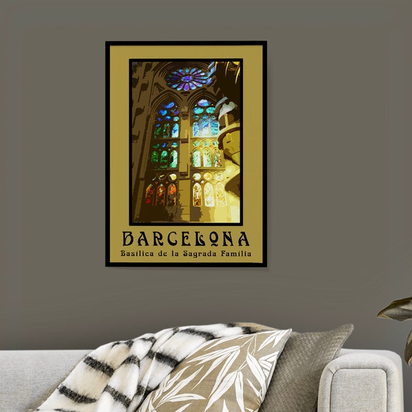 La Sagrada Familia, Barcelona 16x 20" Print Only (Frame not included)