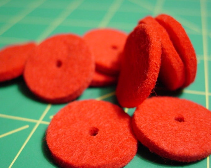 Bag of 10 Thick Red Sewing Machine Spool Pin Felts Pads Etsy
